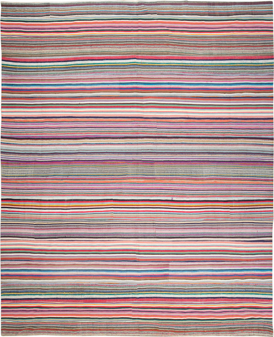 Modern Turkish Flatweave Rug, No.28249 - Gsblank