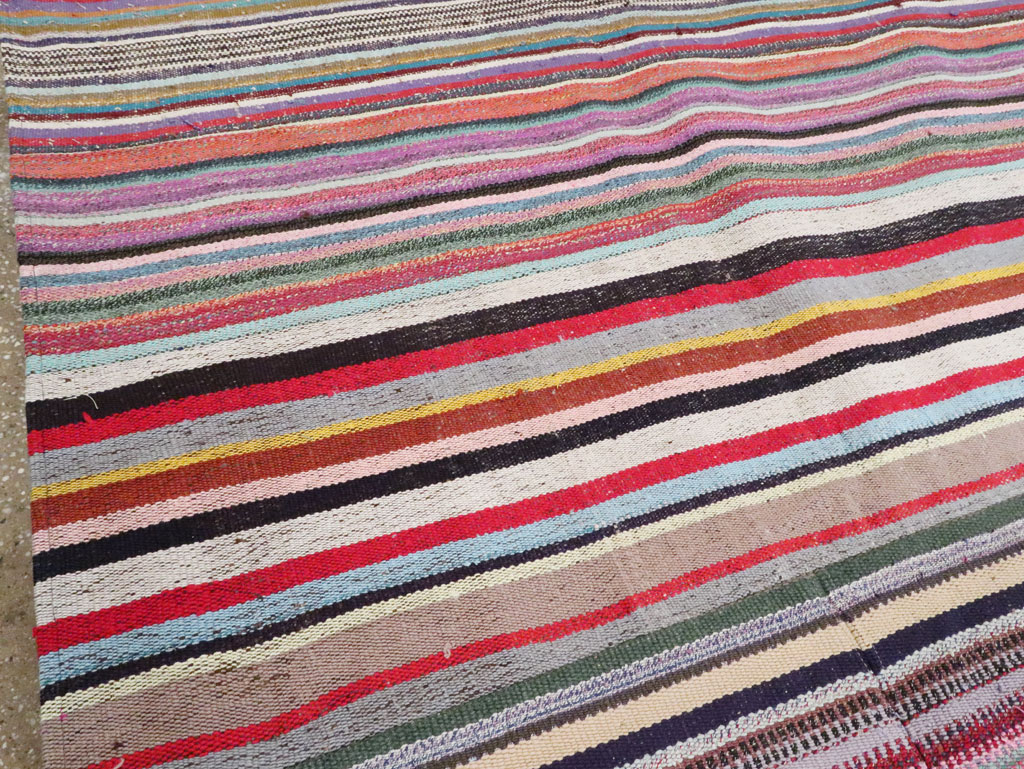 Modern Turkish Flatweave Rug, No.28249 - Gsblank