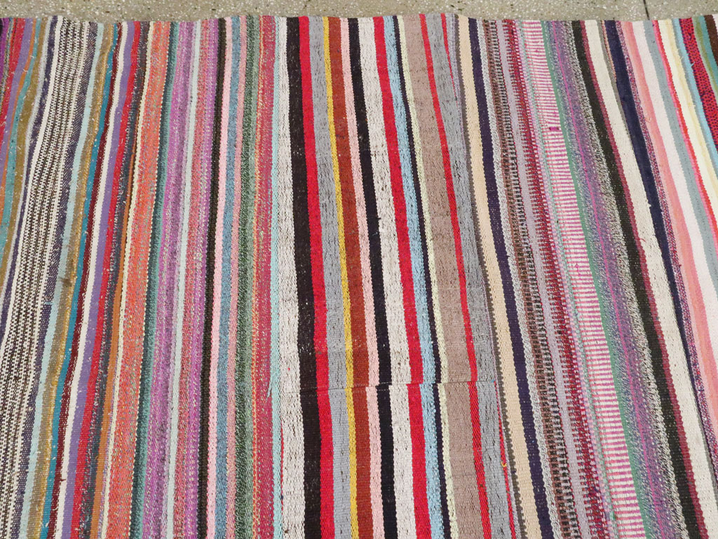 Modern Turkish Flatweave Rug, No.28249 - Gsblank