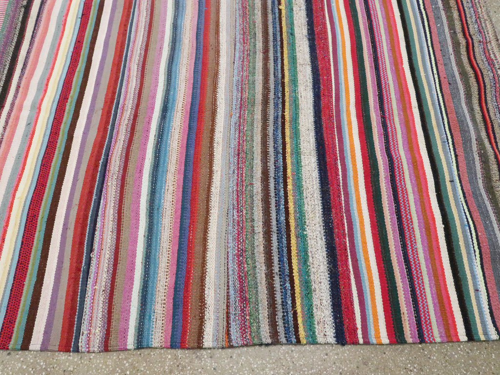 Modern Turkish Flatweave Rug, No.28249 - Gsblank