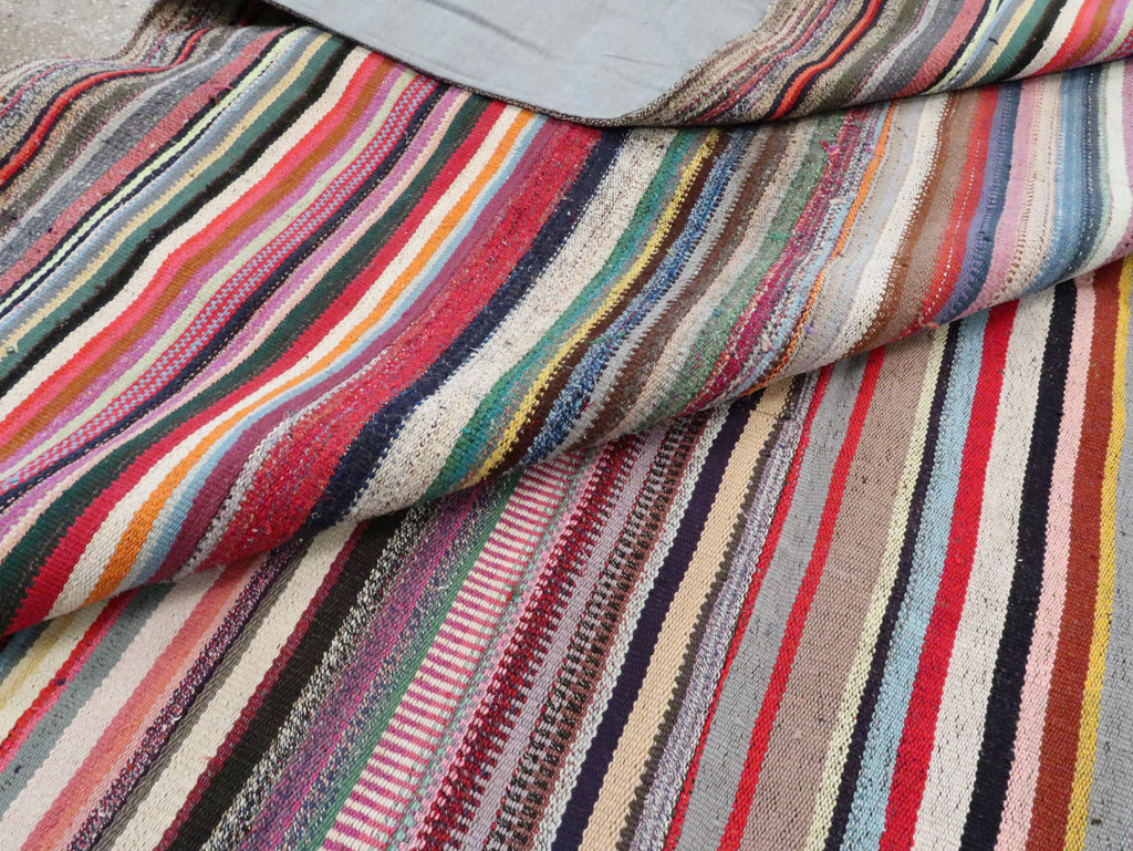 Modern Turkish Flatweave Rug, No.28249 - Gsblank