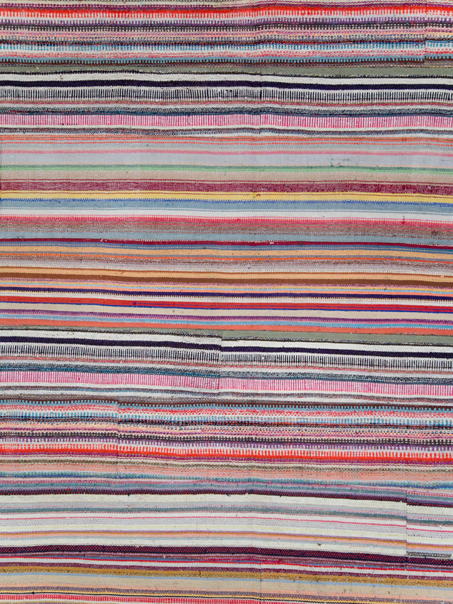 Vintage Turkish Flatweave Large Room Size Carpet, No.28250 - Gsblank