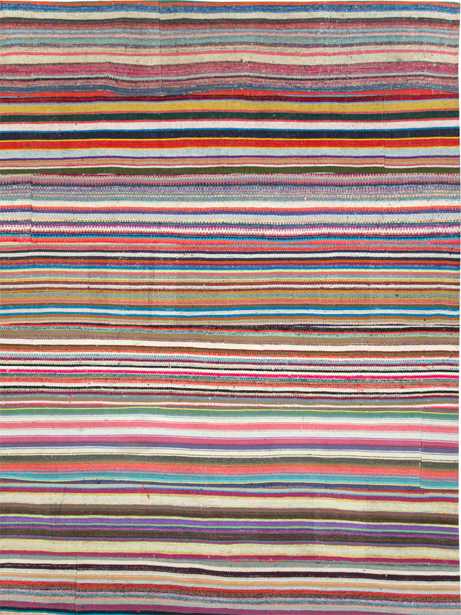 Vintage Turkish Flatweave Kilim , No.28251 - Gsblank