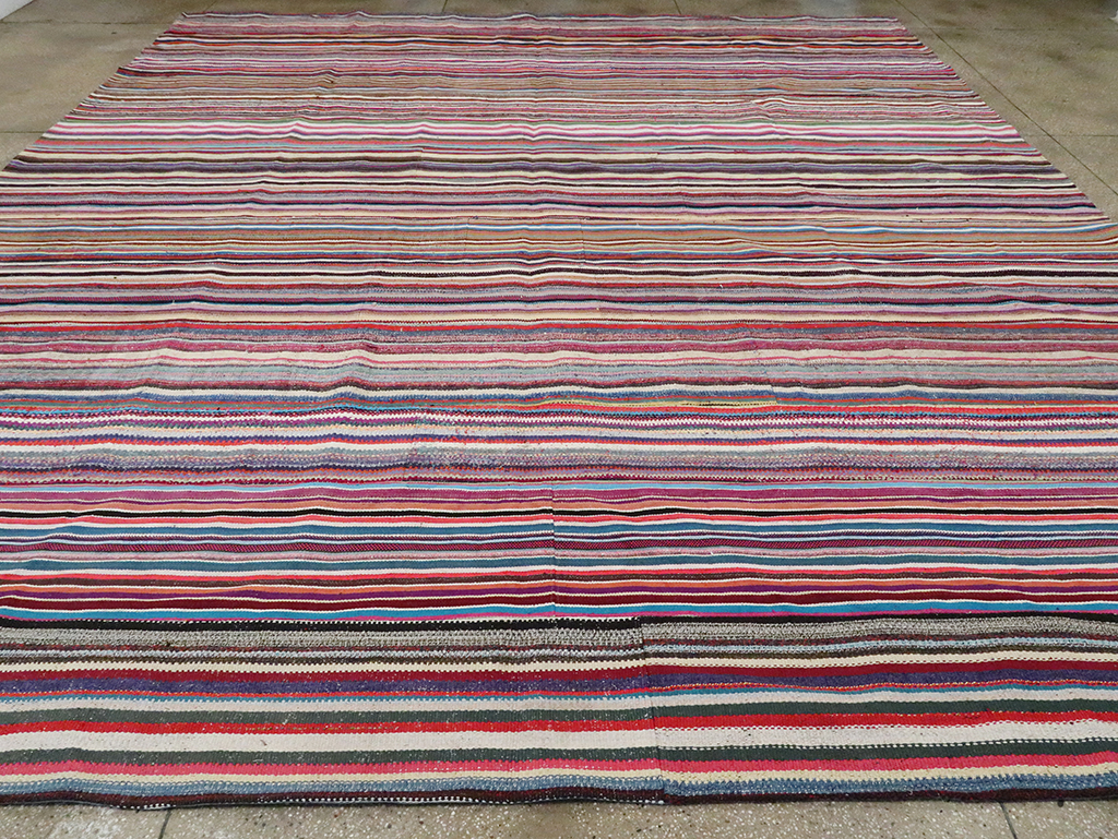 Vintage Turkish Flatweave Kilim , No.28251 - Gsblank