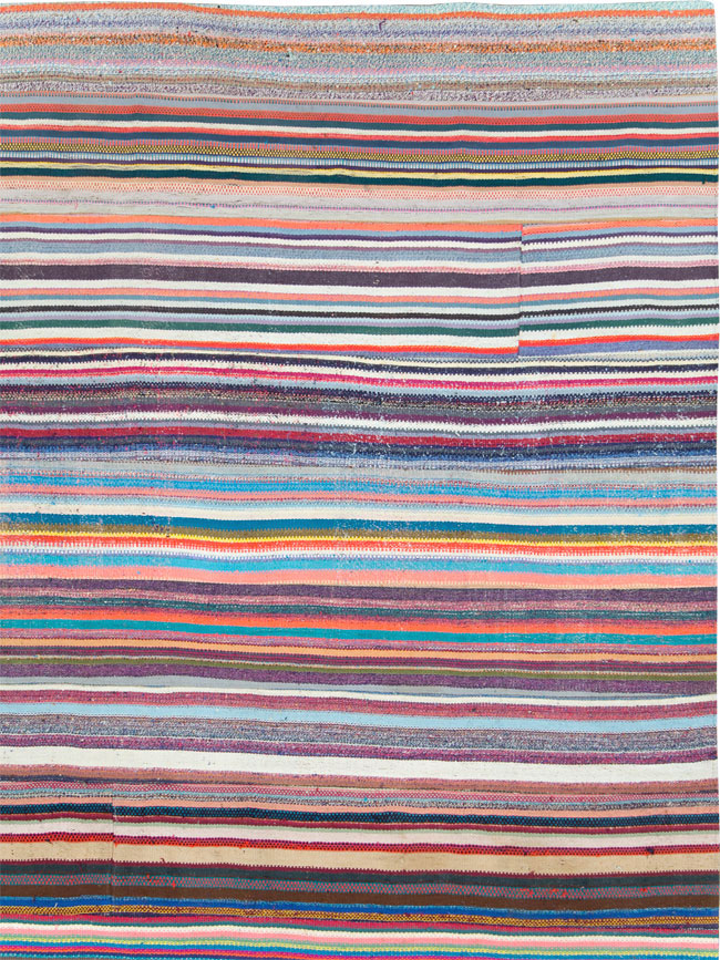 Vintage Turkish Flatweave, No.28252 - Gsblank