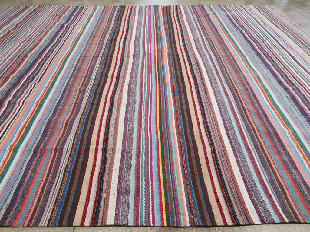 Vintage Turkish Flatweave Kilim , No.28252 - Gsblank