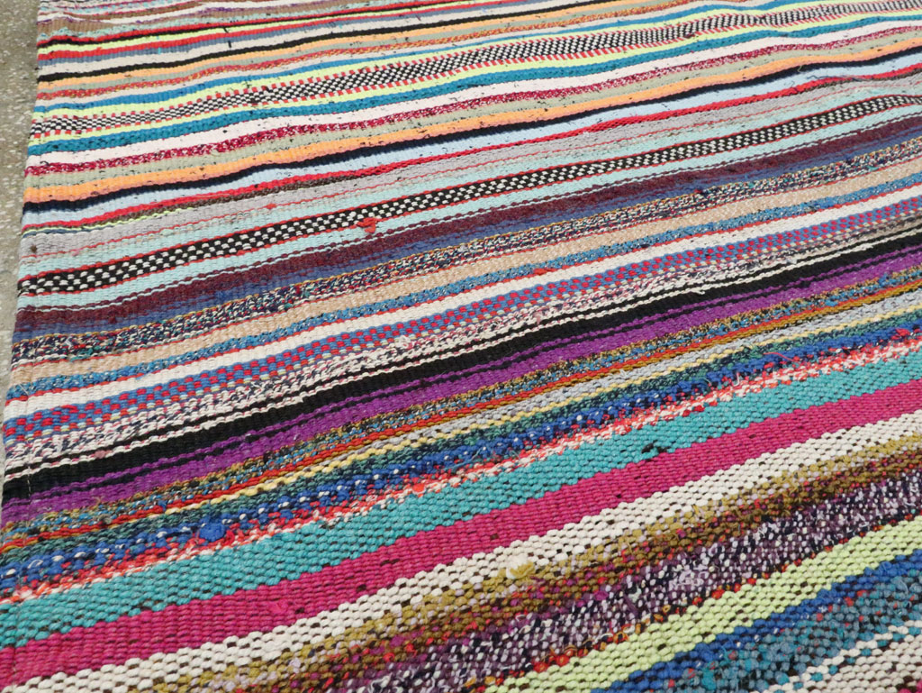 Modern Turkish Flatweave Room Size Carpet, No.28255 - Gsblank