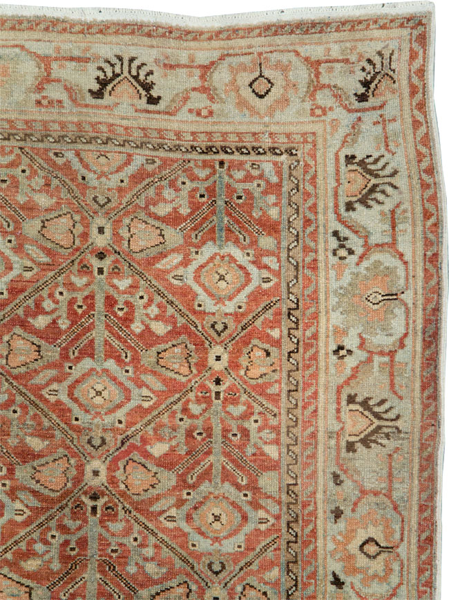 Antique Persian Malayer Wide Gallery Runner, No.28258 - Gsblank