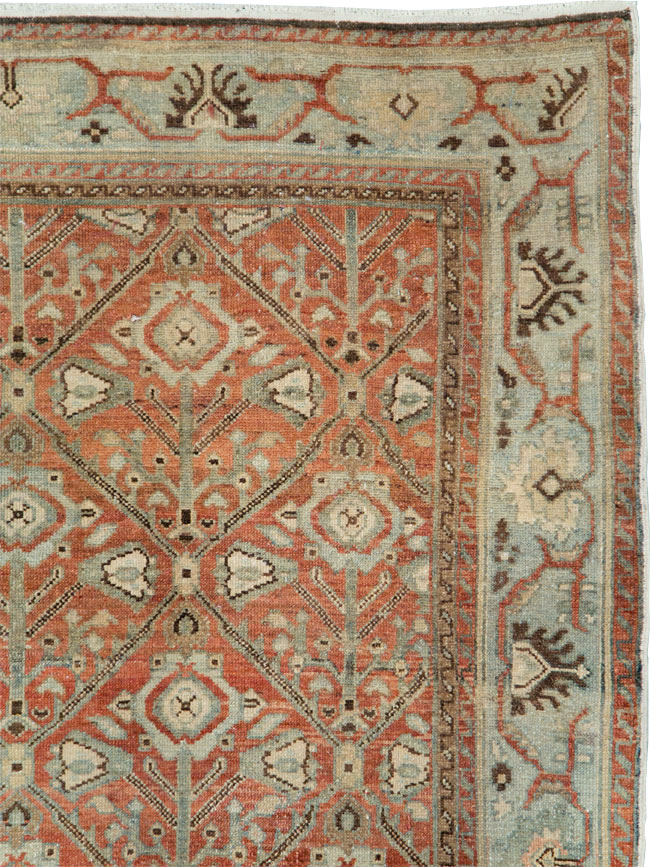 Antique Persian Malayer Wide Gallery Runner, No.28258 - Gsblank