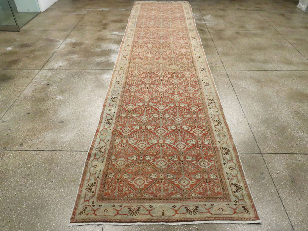 Antique Persian Malayer Wide Gallery Runner, No.28258 - Gsblank