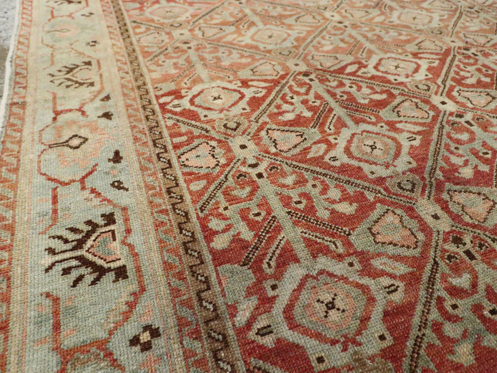 Antique Persian Malayer Wide Gallery Runner, No.28258 - Gsblank