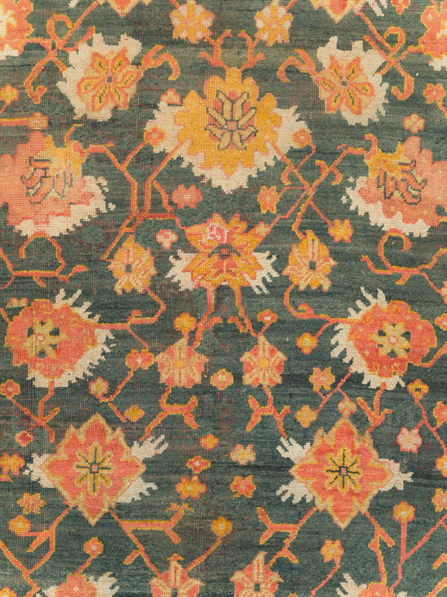 Antique Turkish Oushak Carpet, No.28266 - Gsblank