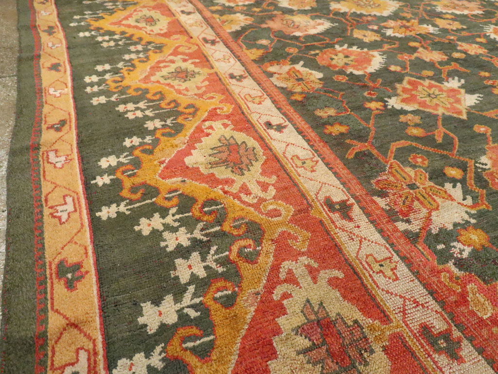 Antique Turkish Oushak Carpet, No.28266 - Gsblank