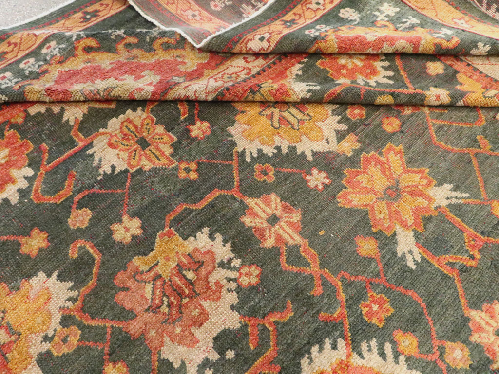 Antique Turkish Oushak Carpet, No.28266 - Gsblank