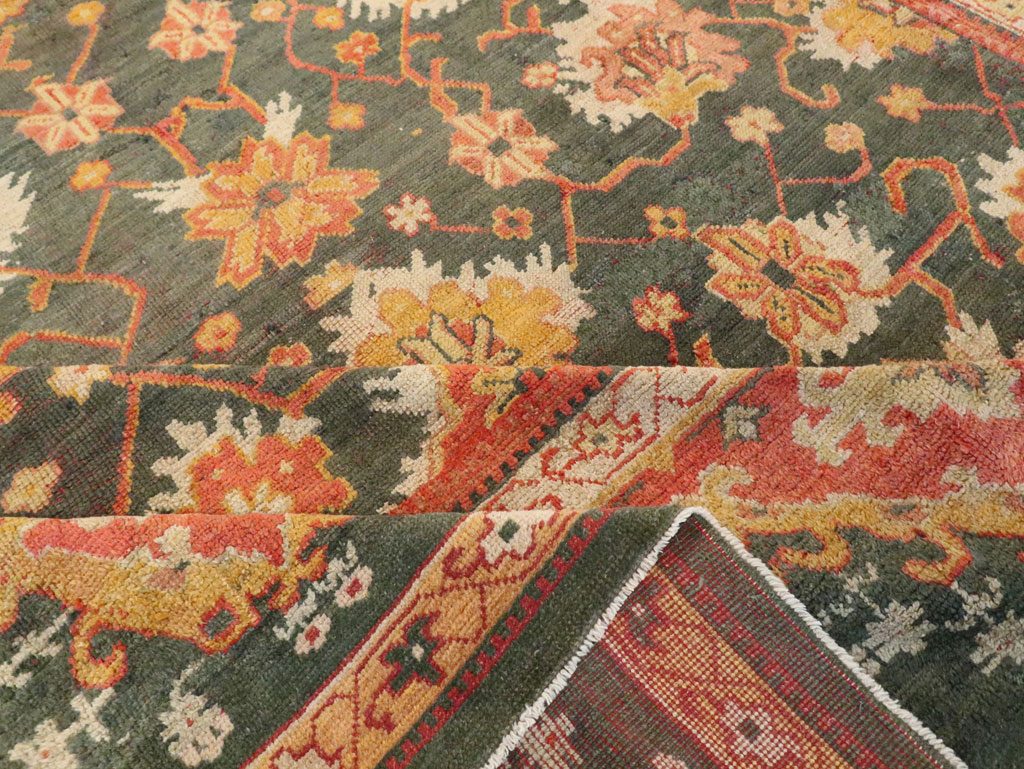 Antique Turkish Oushak Carpet, No.28266 - Gsblank