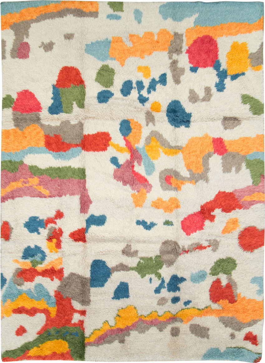 Contemporary Turkish Tulu Room Size Carpet, No.28273 - Gsblank