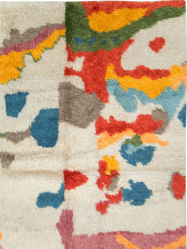 Contemporary Turkish Tulu Room Size Carpet, No.28273 - Gsblank