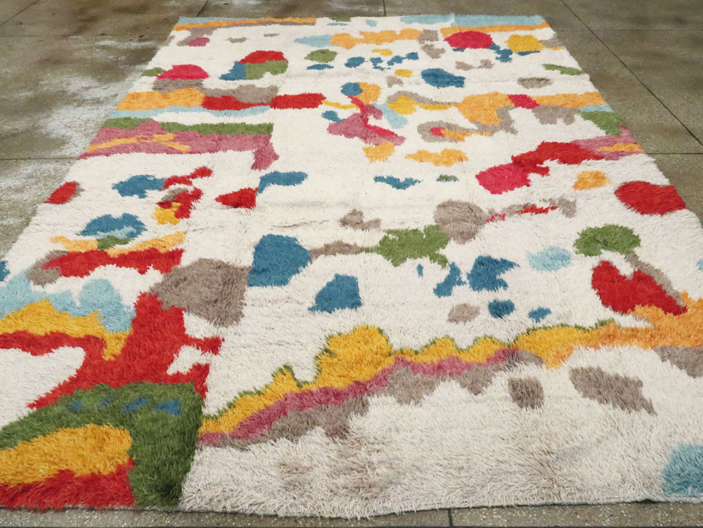 Contemporary Turkish Tulu Room Size Carpet, No.28273 - Gsblank