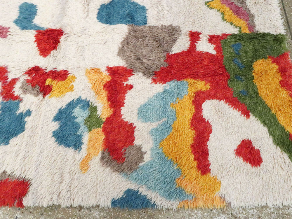 Contemporary Turkish Tulu Room Size Carpet, No.28273 - Gsblank