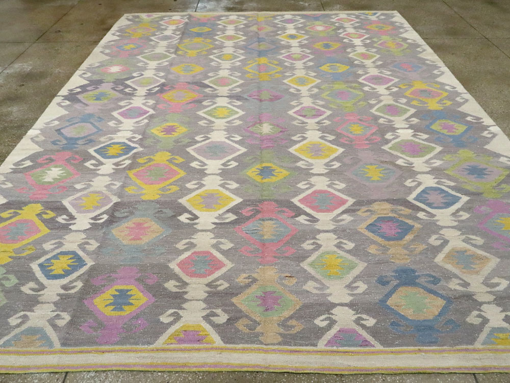 Modern Turkish Flatweave, No.28276 - Gsblank