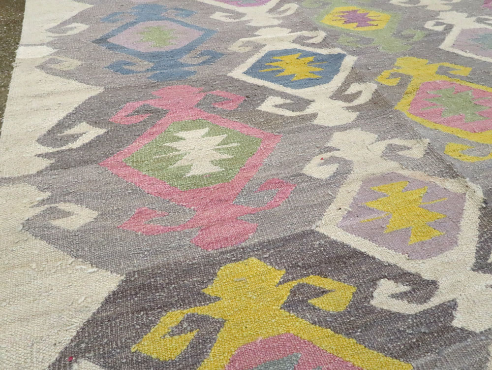 Modern Turkish Flatweave, No.28276 - Gsblank