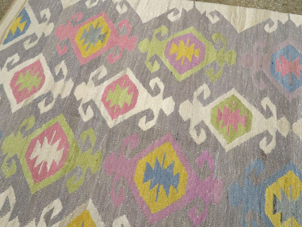Modern Turkish Flatweave, No.28276 - Gsblank