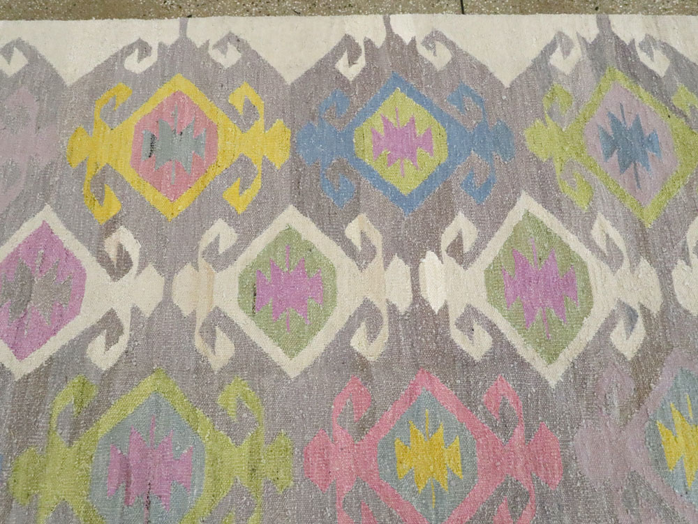 Modern Turkish Flatweave, No.28276 - Gsblank
