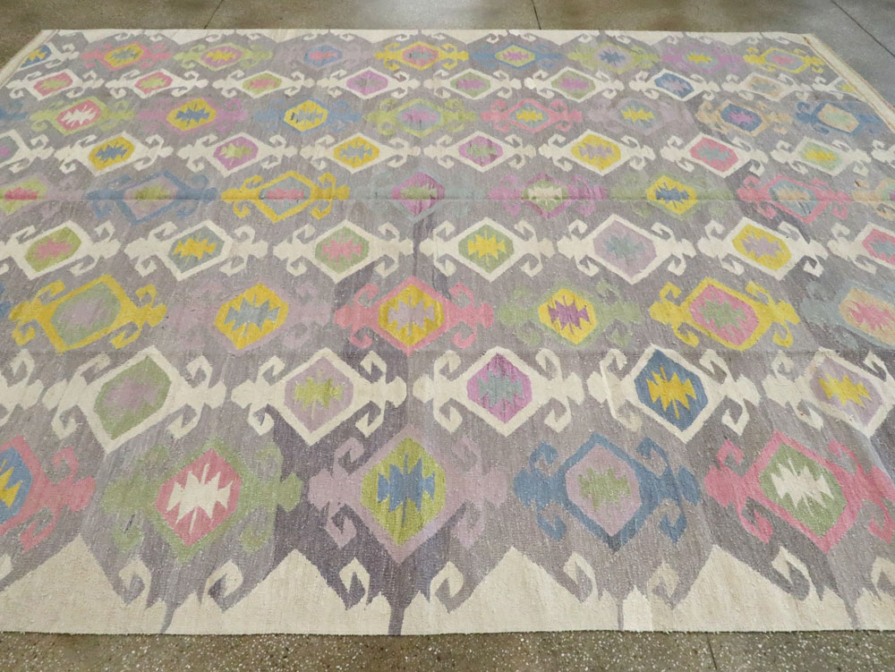 Modern Turkish Flatweave, No.28276 - Gsblank
