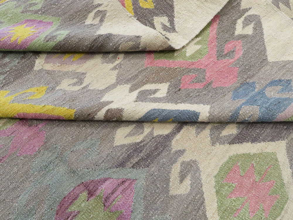 Modern Turkish Flatweave, No.28276 - Gsblank