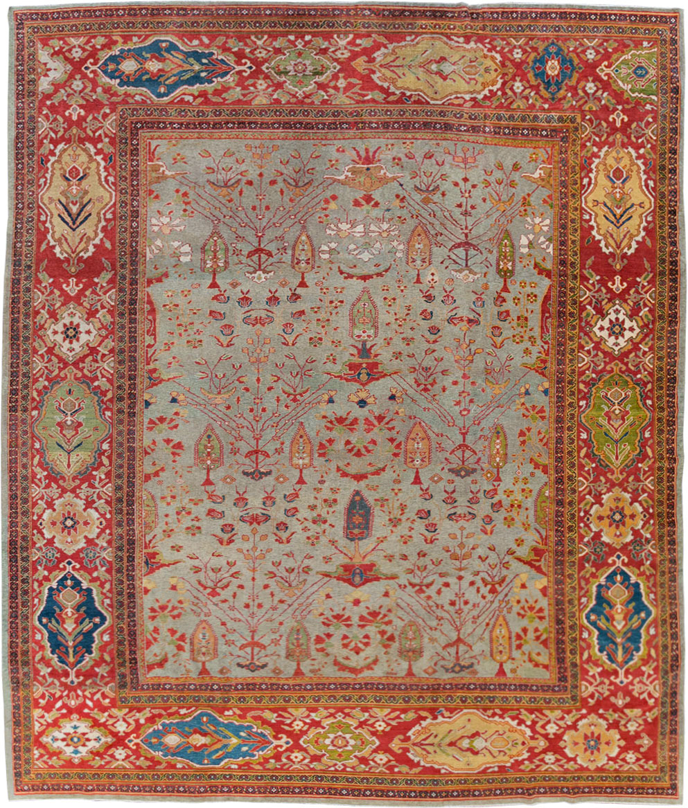 Antique Persian Mahal Carpet, No.28281 - Gsblank