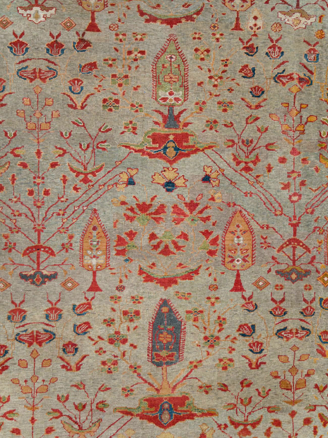 Antique Persian Mahal Carpet, No.28281 - Gsblank