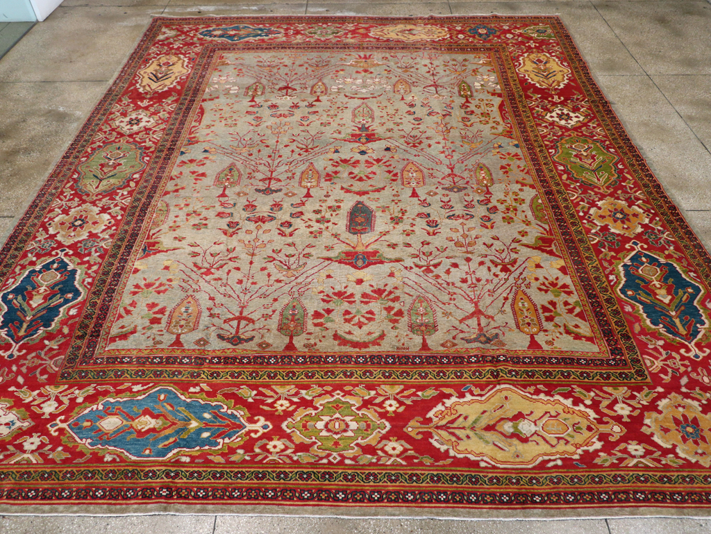 Antique Persian Mahal Carpet, No.28281 - Gsblank