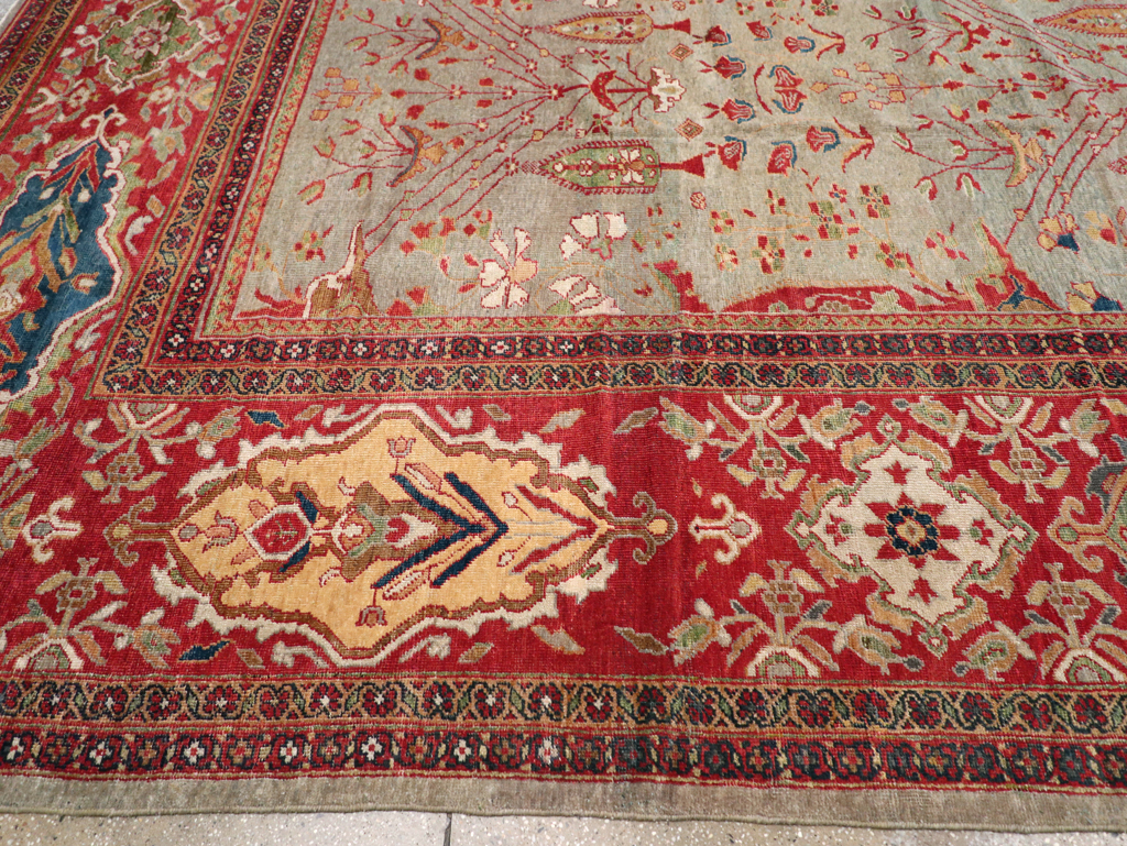 Antique Persian Mahal Carpet, No.28281 - Gsblank