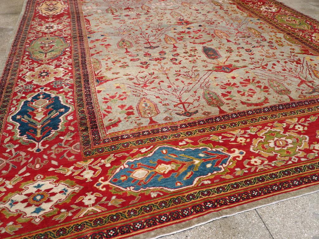 Antique Persian Mahal Carpet, No.28281 - Gsblank