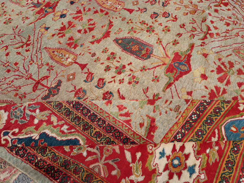 Antique Persian Mahal Carpet, No.28281 - Gsblank