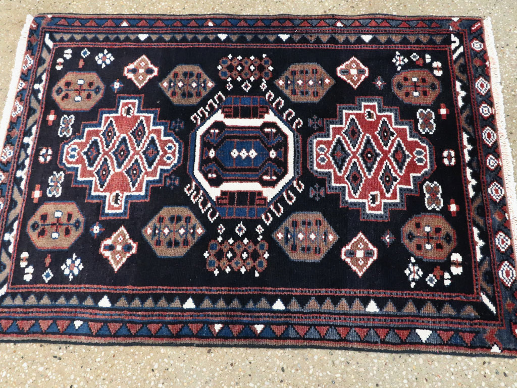 Vintage Persian Malayer Rug, No.28285 - Gsblank
