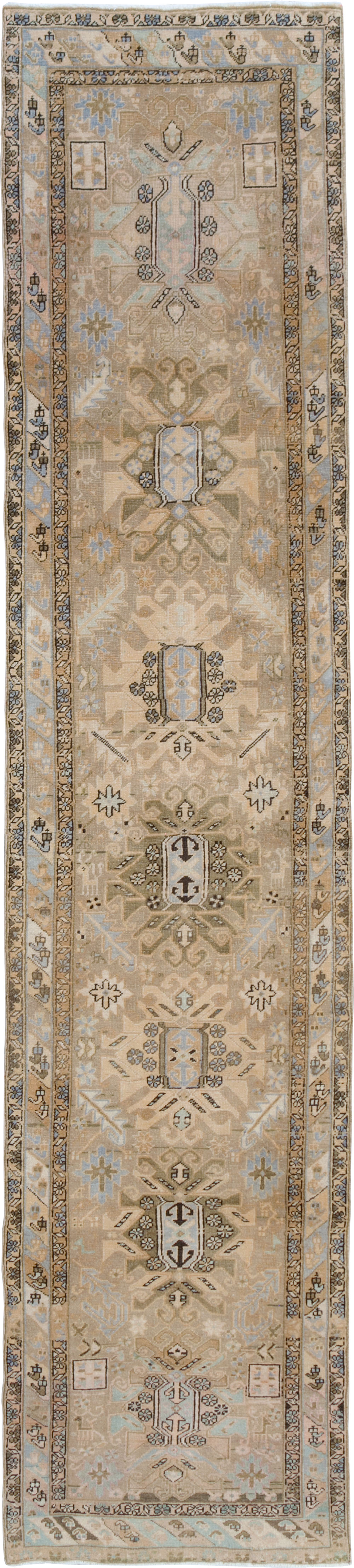 Vintage Persian Heriz Runner (Pair: 1 of 2), No.28293 - Gsblank