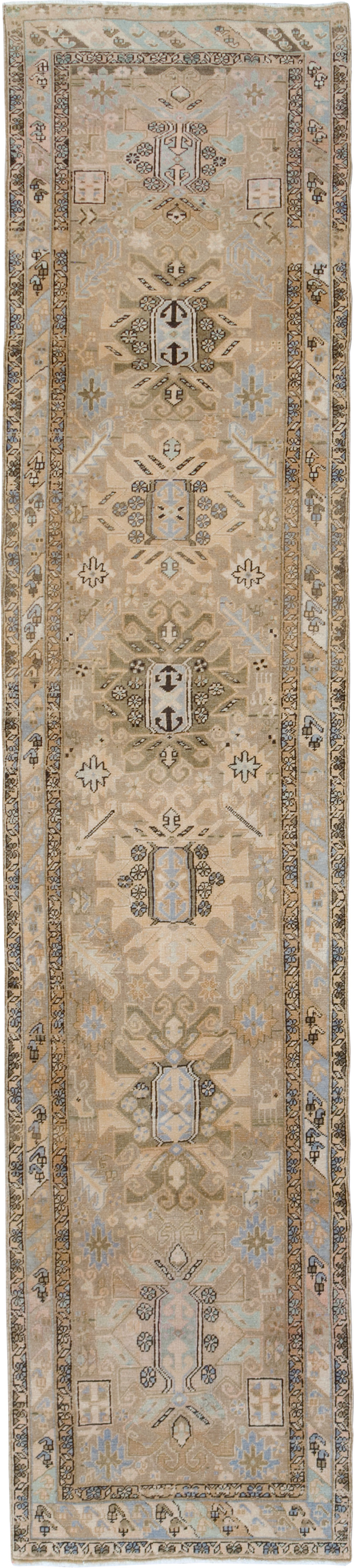 Vintage Persian Heriz Runner (Pair: 1 of 2), No.28293 - Gsblank