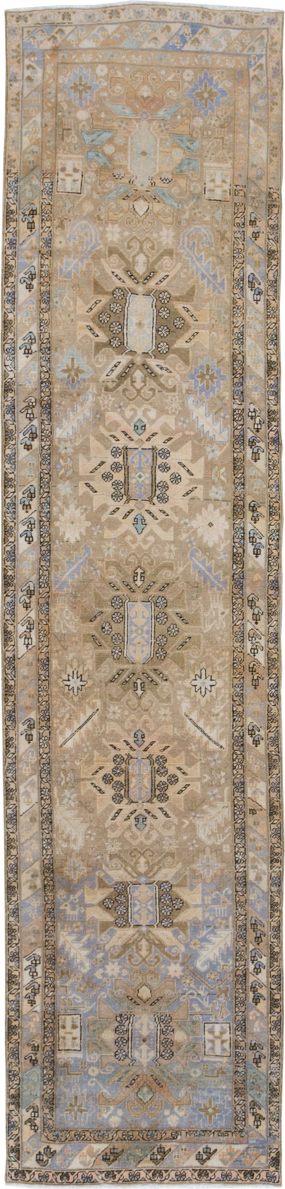 Vintage Persian Heriz Runner (Pair: 2 of 2), No.28294 - Gsblank