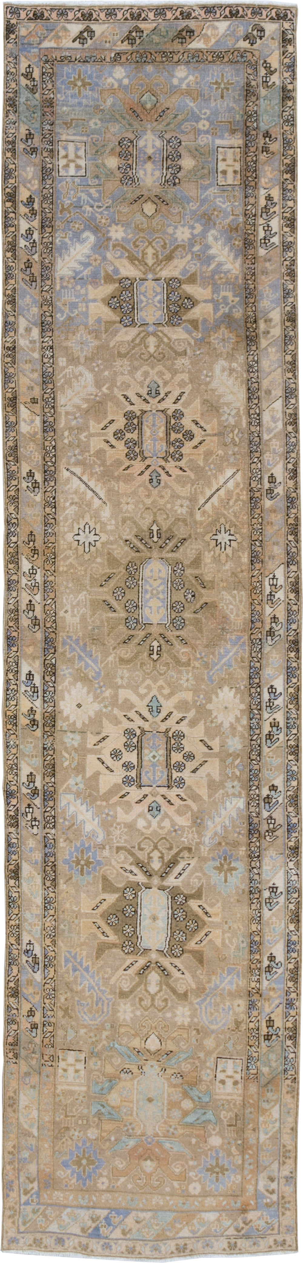 Vintage Persian Heriz Runner (Pair: 2 of 2), No.28294 - Gsblank