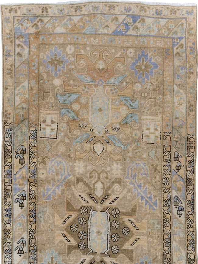 Vintage Persian Heriz Runner (Pair: 2 of 2), No.28294 - Gsblank