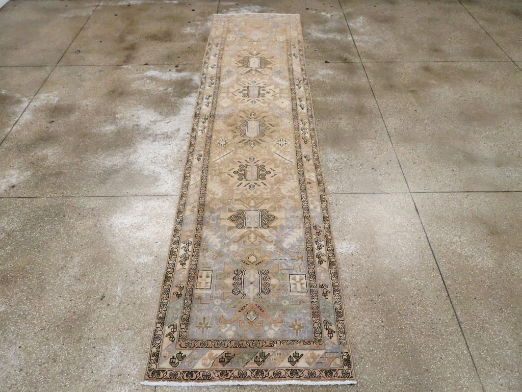 Vintage Persian Heriz Runner (Pair: 2 of 2), No.28294 - Gsblank