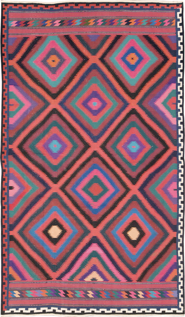 Vintage Persian Flatweave, No.28298 - Gsblank