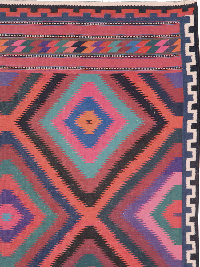 Vintage Persian Flatweave, No.28298 - Gsblank