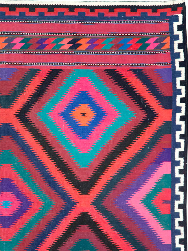 Vintage Persian Flatweave, No.28298 - Gsblank