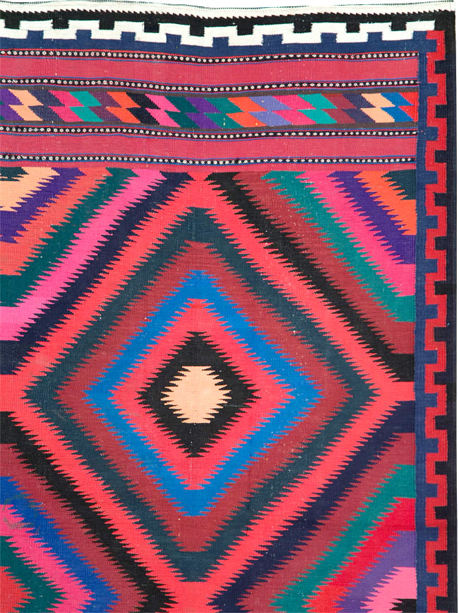 Vintage Persian Flatweave, No.28298 - Gsblank