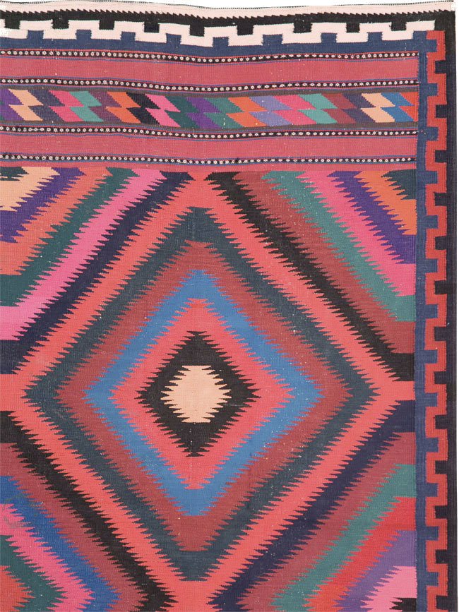 Vintage Persian Flatweave, No.28298 - Gsblank