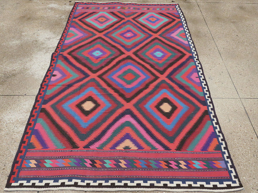 Vintage Persian Flatweave, No.28298 - Gsblank