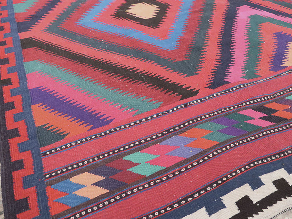 Vintage Persian Flatweave, No.28298 - Gsblank