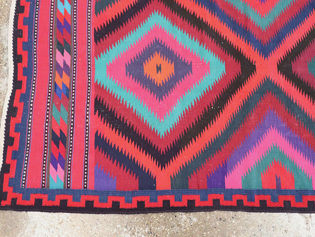 Vintage Persian Flatweave, No.28298 - Gsblank